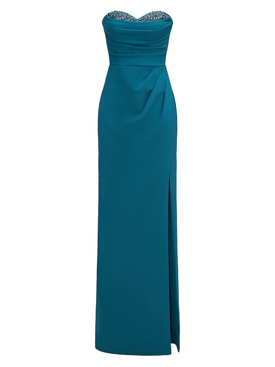 Womens Anastasia Embellished Strapless Gown Product Image