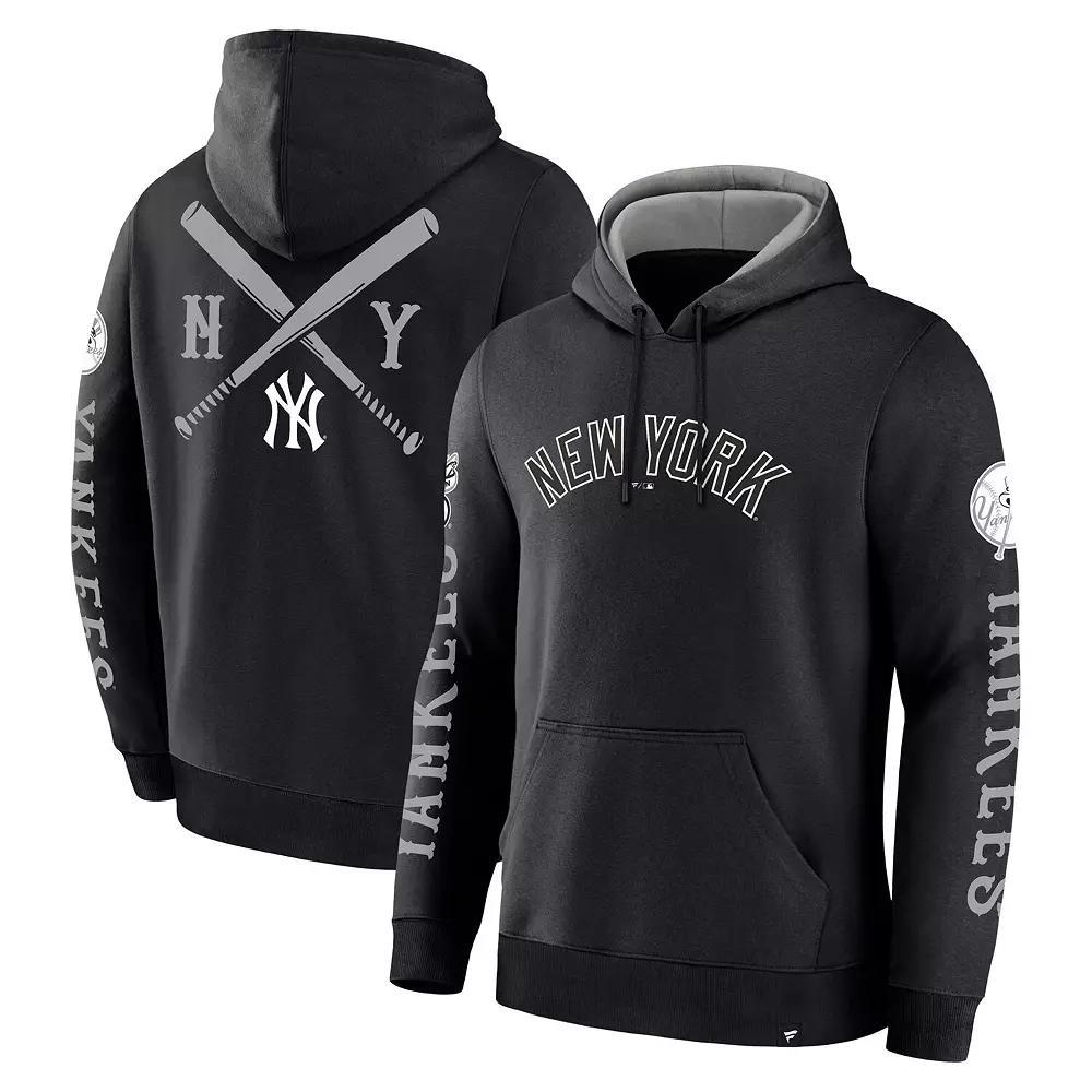 Men's Fanatics  Black New York Yankees Big City Legacy Fleece Pullover Hoodie, Size: XL Product Image