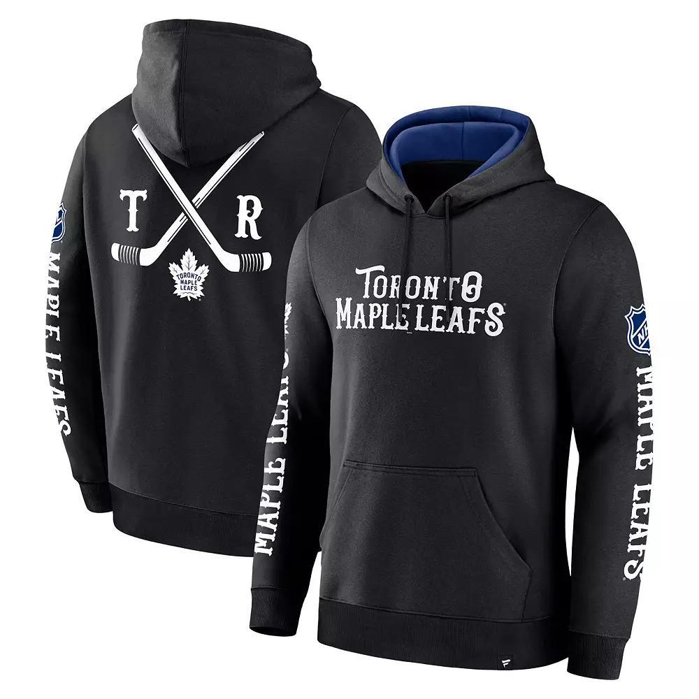 Men's Fanatics Black Toronto Maple Leafs Big City Legacy Fleece Pullover Hoodie, Size: 2XL, Mpl Black Product Image