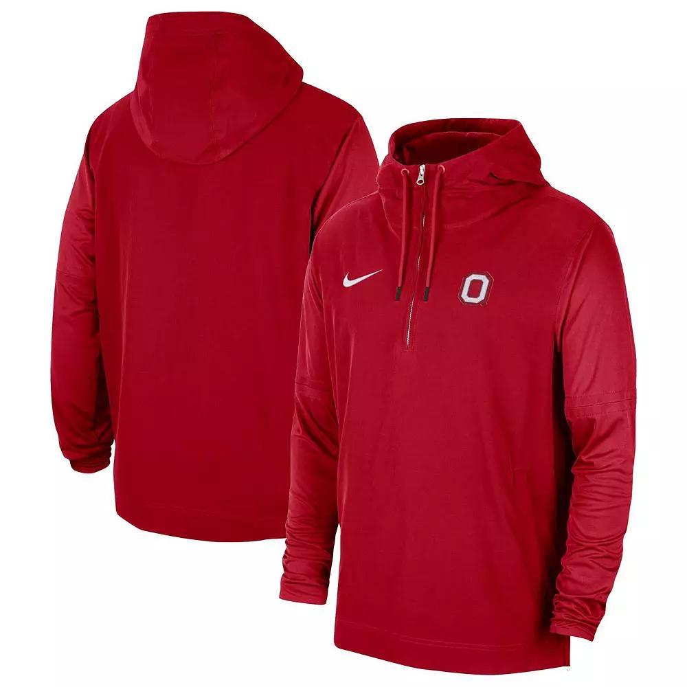 Men's Nike Purple LSU Tigers 2023 Sideline Player Quarter-Zip Hoodie Jacket, Size: XL Product Image
