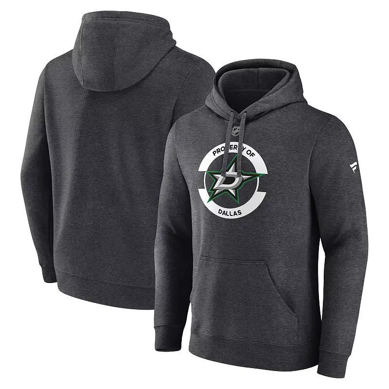 Men's Fanatics Heather Charcoal Dallas Stars Secondary Logo Pullover Hoodie, Size: Medium, Str Charco Product Image