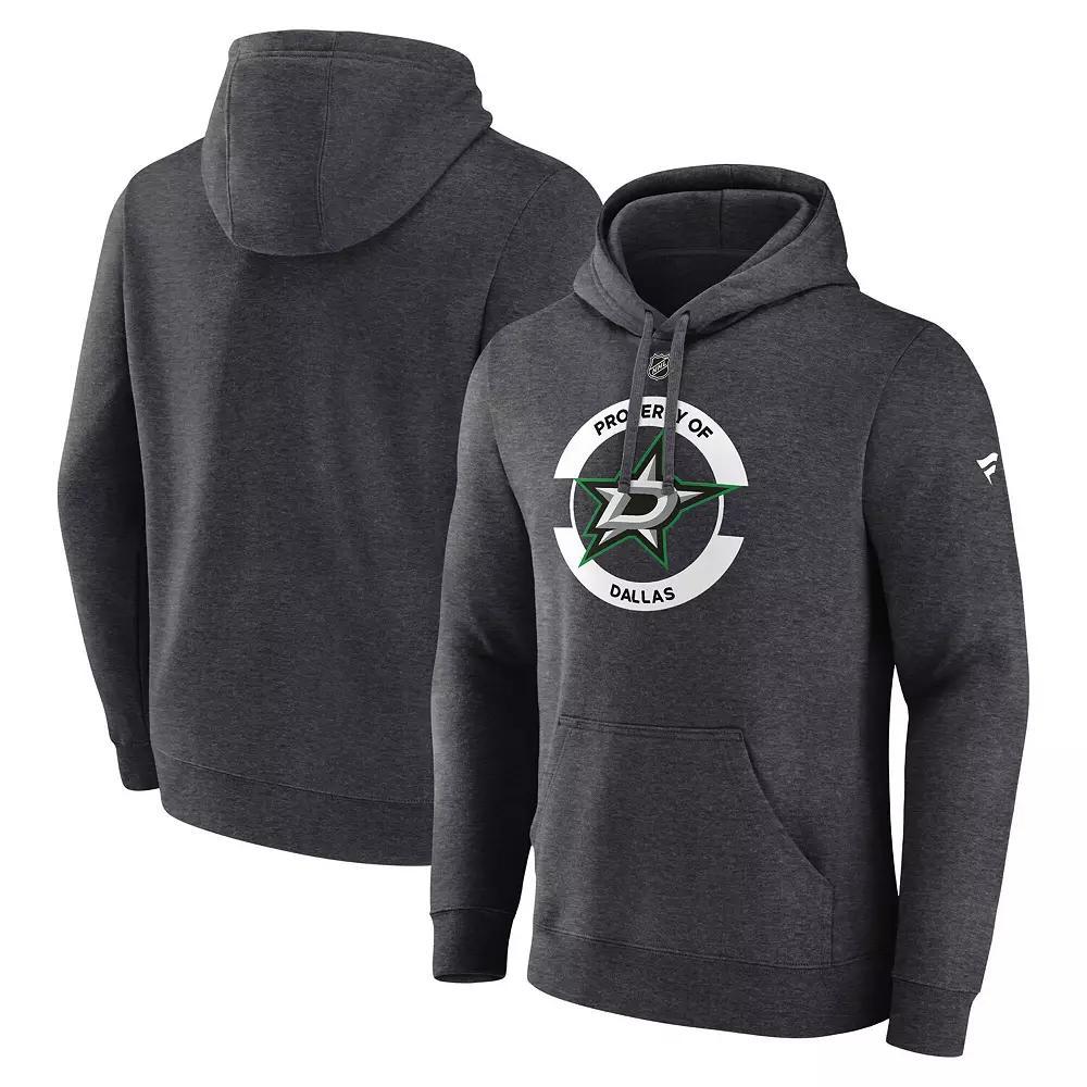 Men's Fanatics Heather Charcoal Dallas Stars Secondary Logo Pullover Hoodie, Size: Medium, Str Charco Product Image