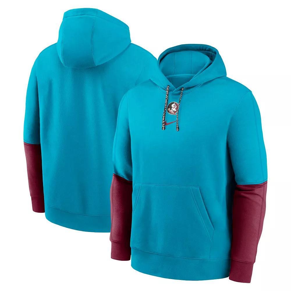 Men's Nike Turquoise Florida State Seminoles 2024 Sideline Club Fleece Pullover Hoodie, Size: 4XL, Turquoise A Product Image
