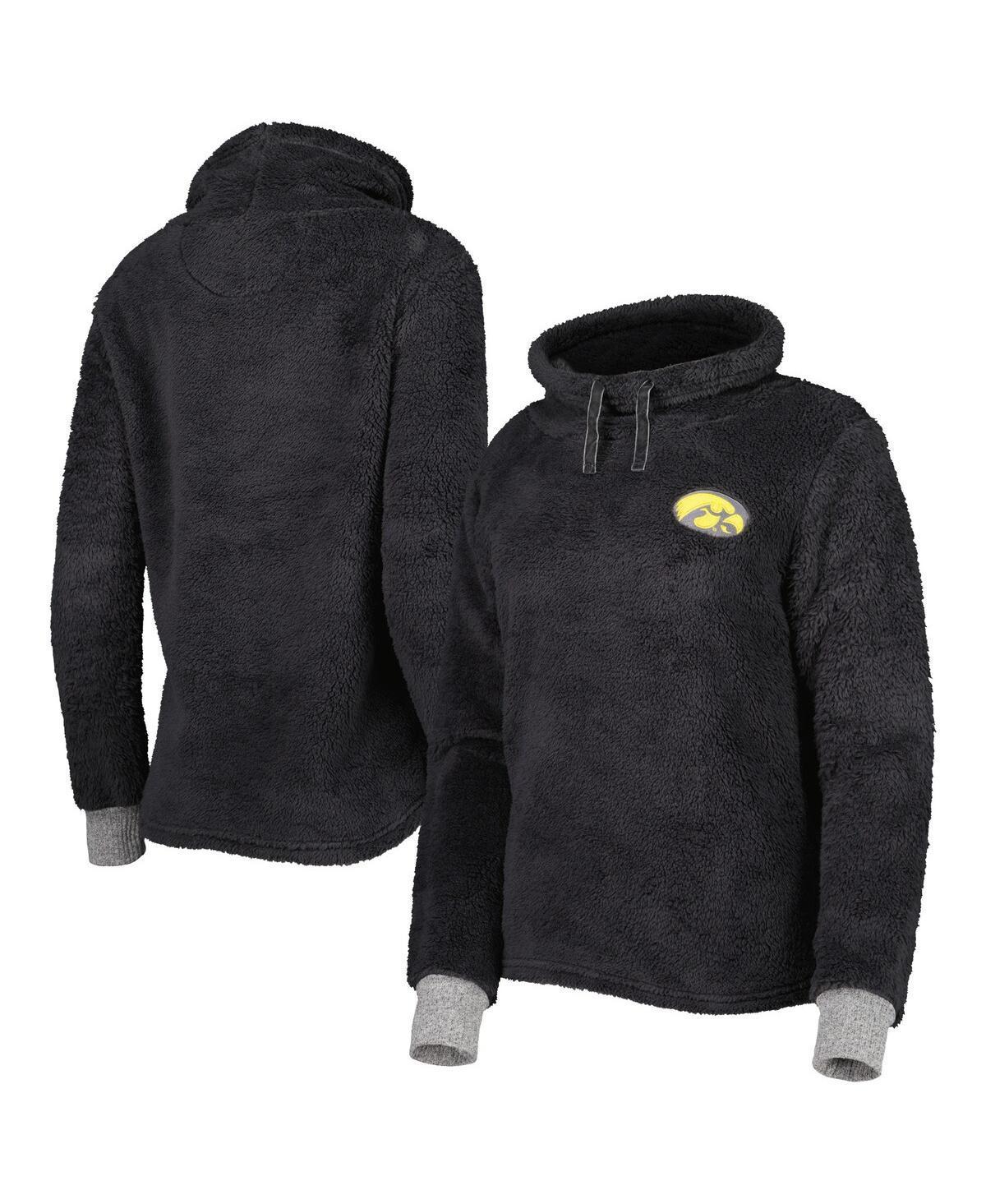 Women's Charcoal Iowa Hawkeyes Fluffy Cowl Pullover Hoodie, Size: Small Product Image