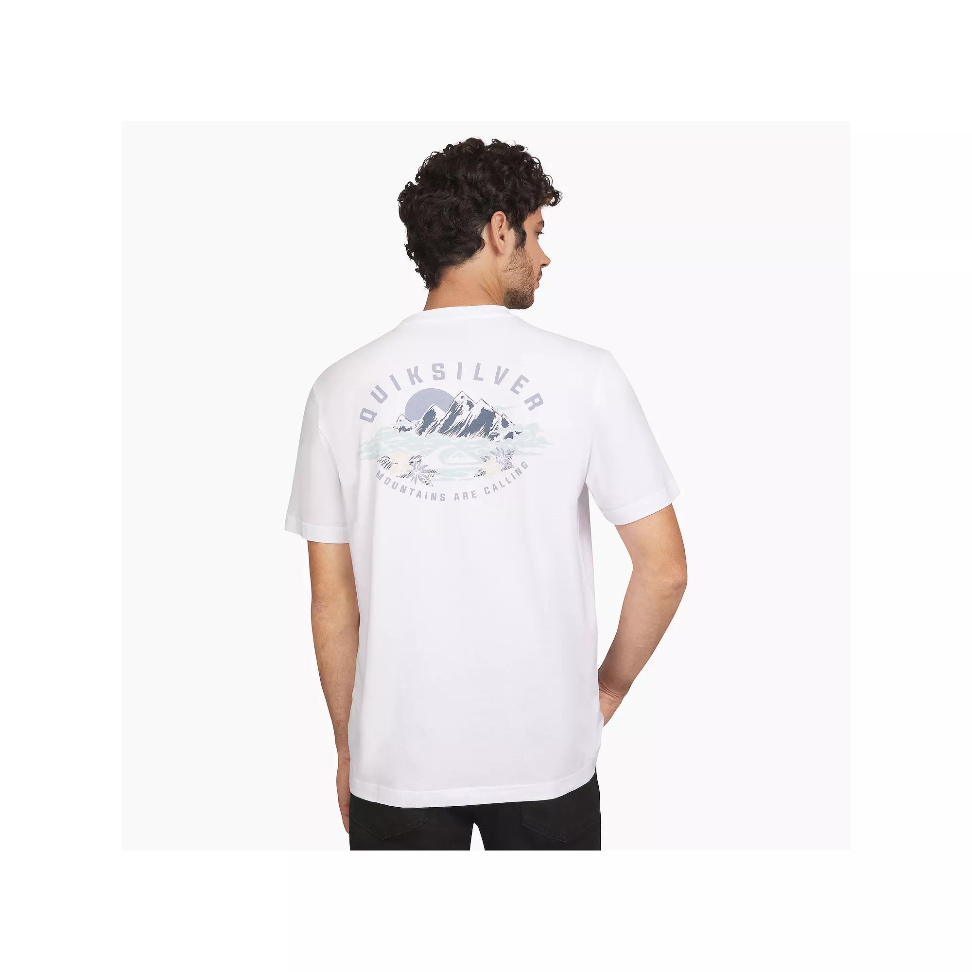 Men's Quiksilver Short Sleeve Graphic Tee, Size: XS, White Wave Product Image
