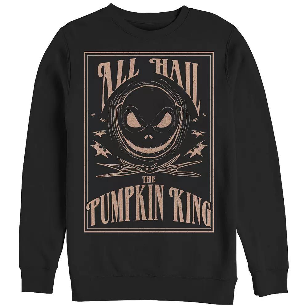 Disney's The Nightmare Before Christmas Hail The PumpkinKing Men's Graphic Fleece, Size: Small, Black Product Image