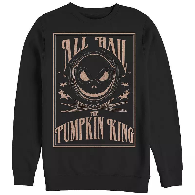 Disney's The Nightmare Before Christmas Hail The PumpkinKing Men's Graphic Fleece, Size: Small, Black Product Image