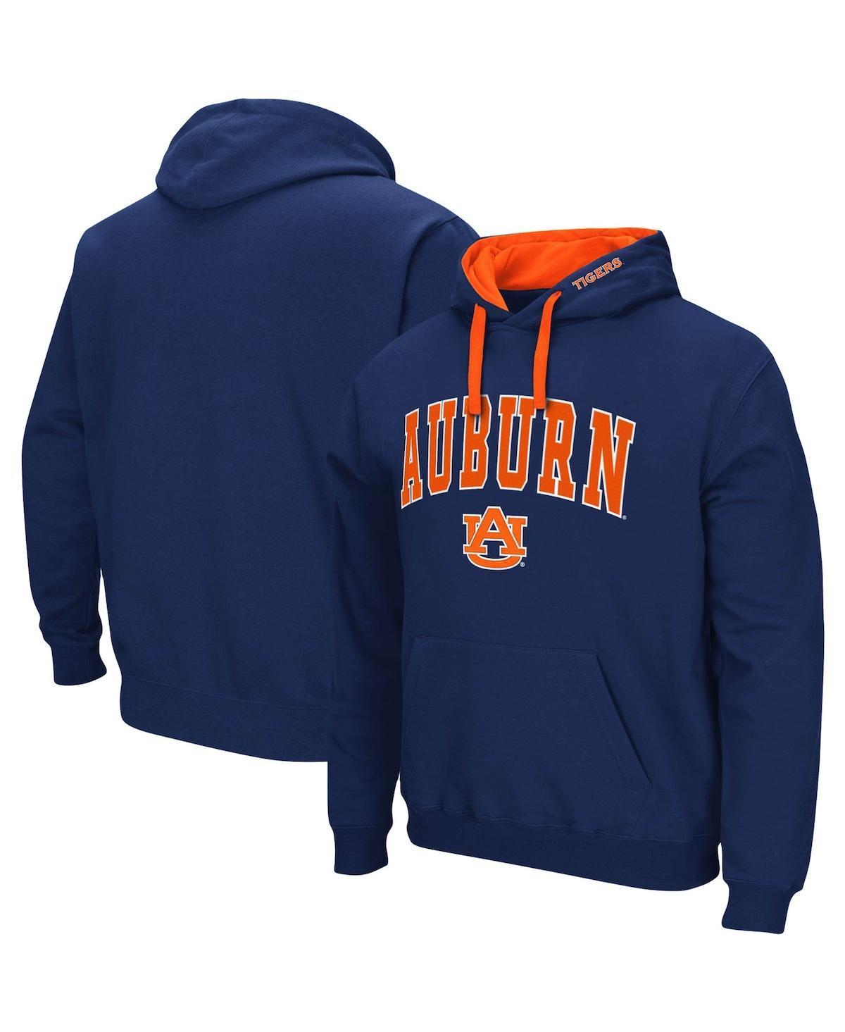 Men's Colosseum Navy Illinois Fighting Illini Big & Tall Arch & Logo 2.0 Pullover Hoodie, Size: 3XB, Blue Product Image