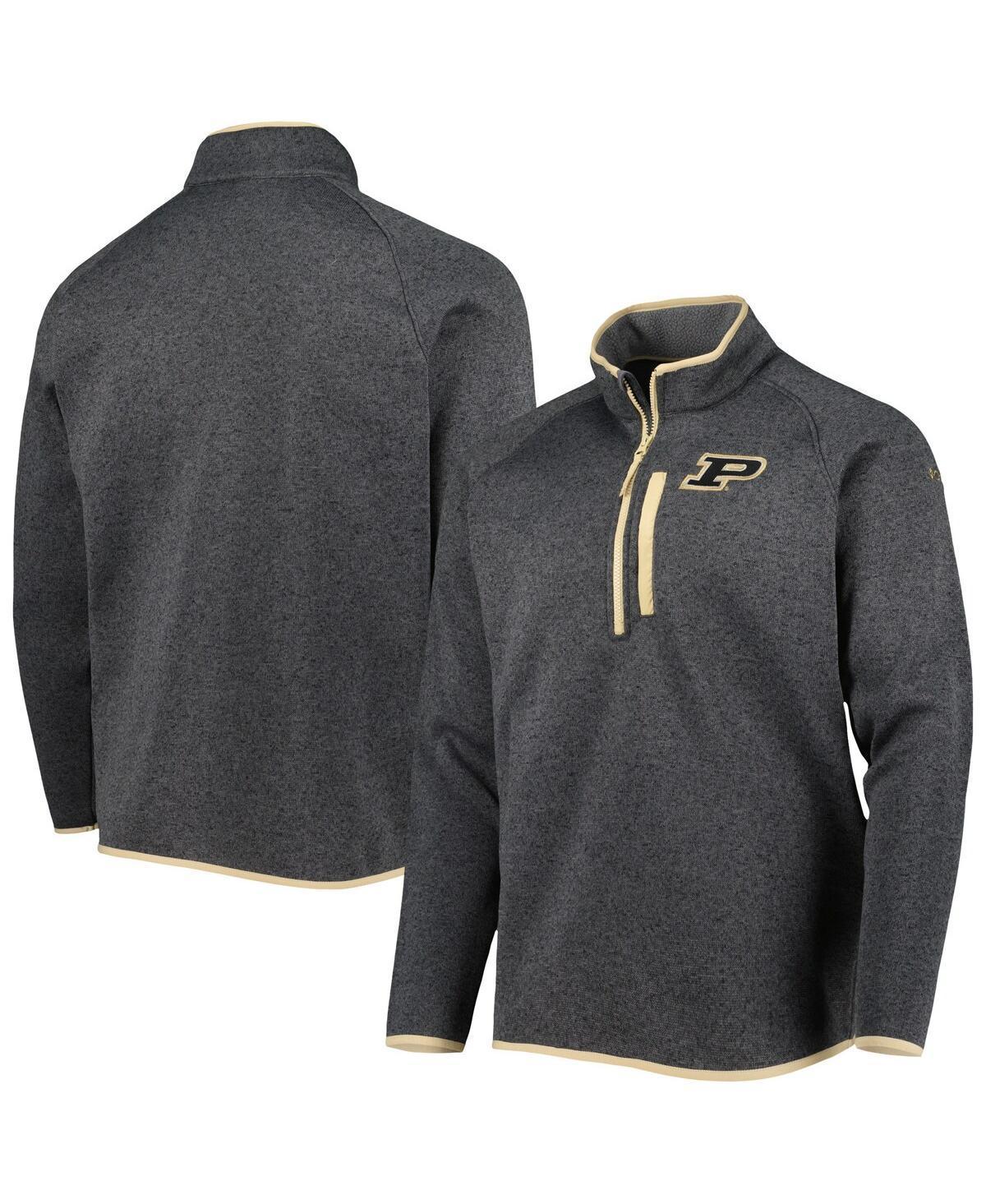 Mens Columbia Gray Purdue Boilermakers Canyon Point Omni-Shield Raglan Half-Zip Pullover Top Product Image