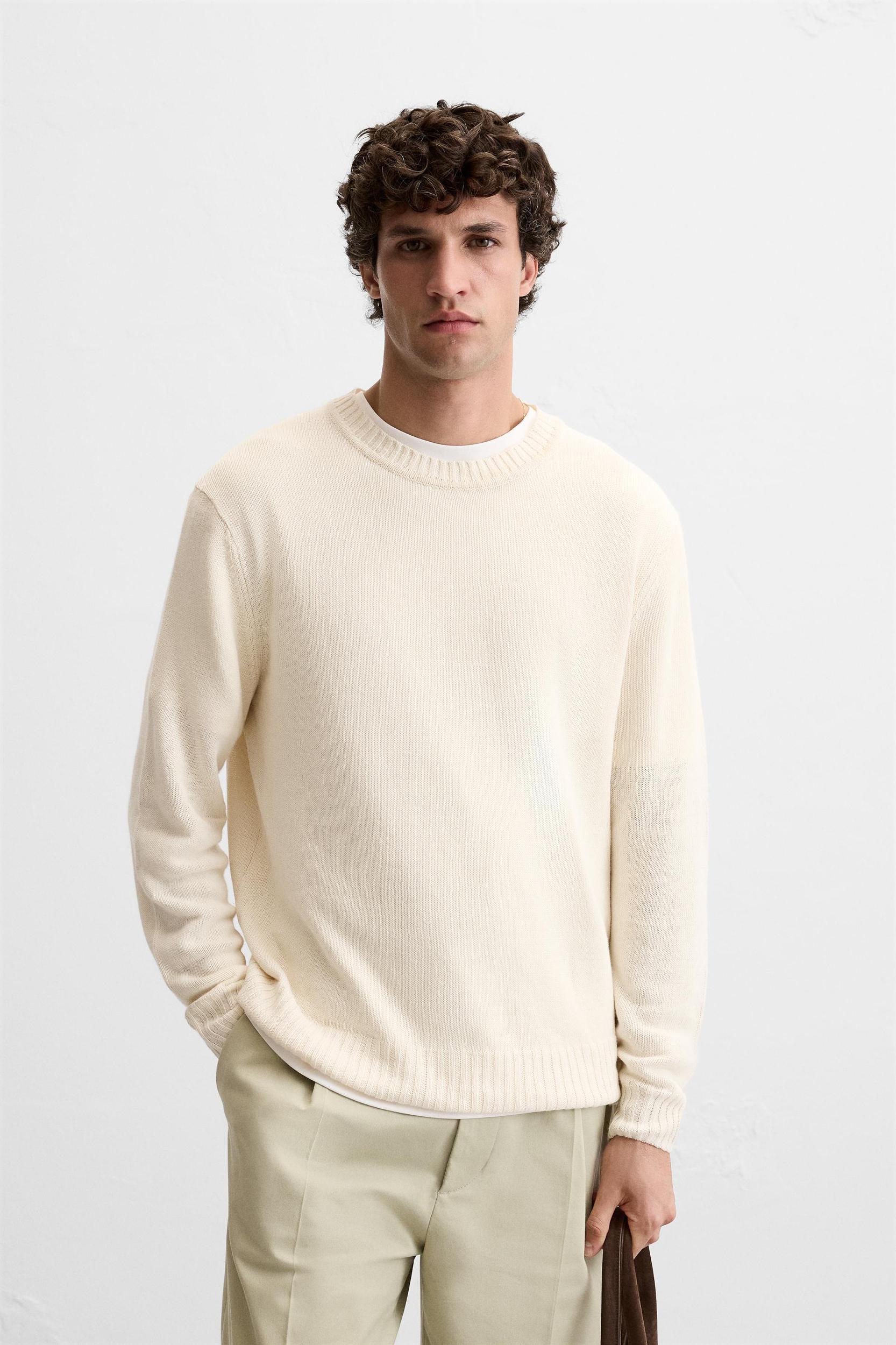100% LINEN SWEATER Product Image