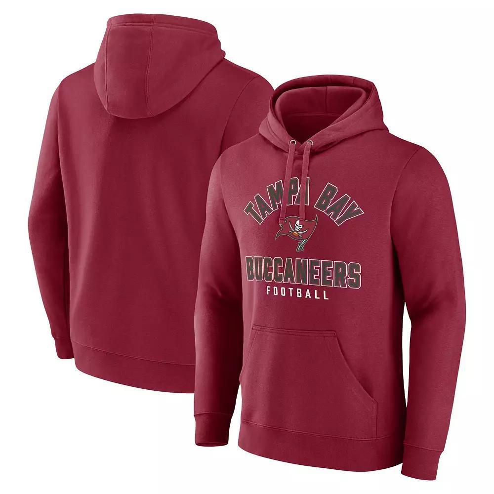 Men's Fanatics Branded  Red Tampa Bay Buccaneers Between the Pylons Pullover Hoodie, Size: 4XL Product Image
