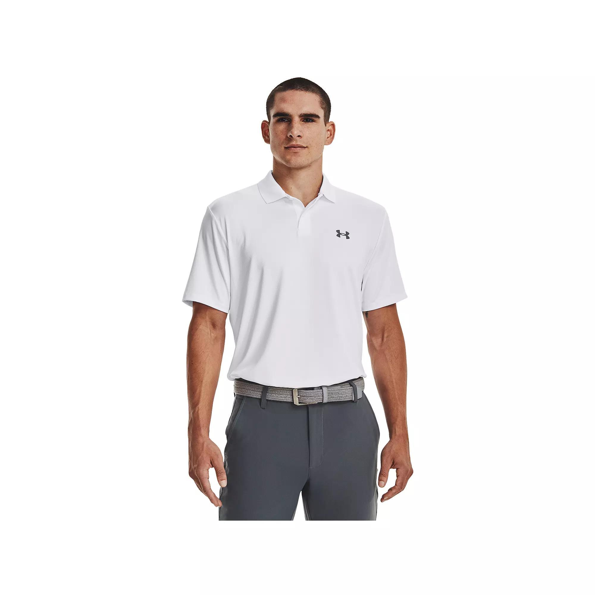 Men's Under Armour Performance 3.0 Polo, Size: Medium, White Product Image