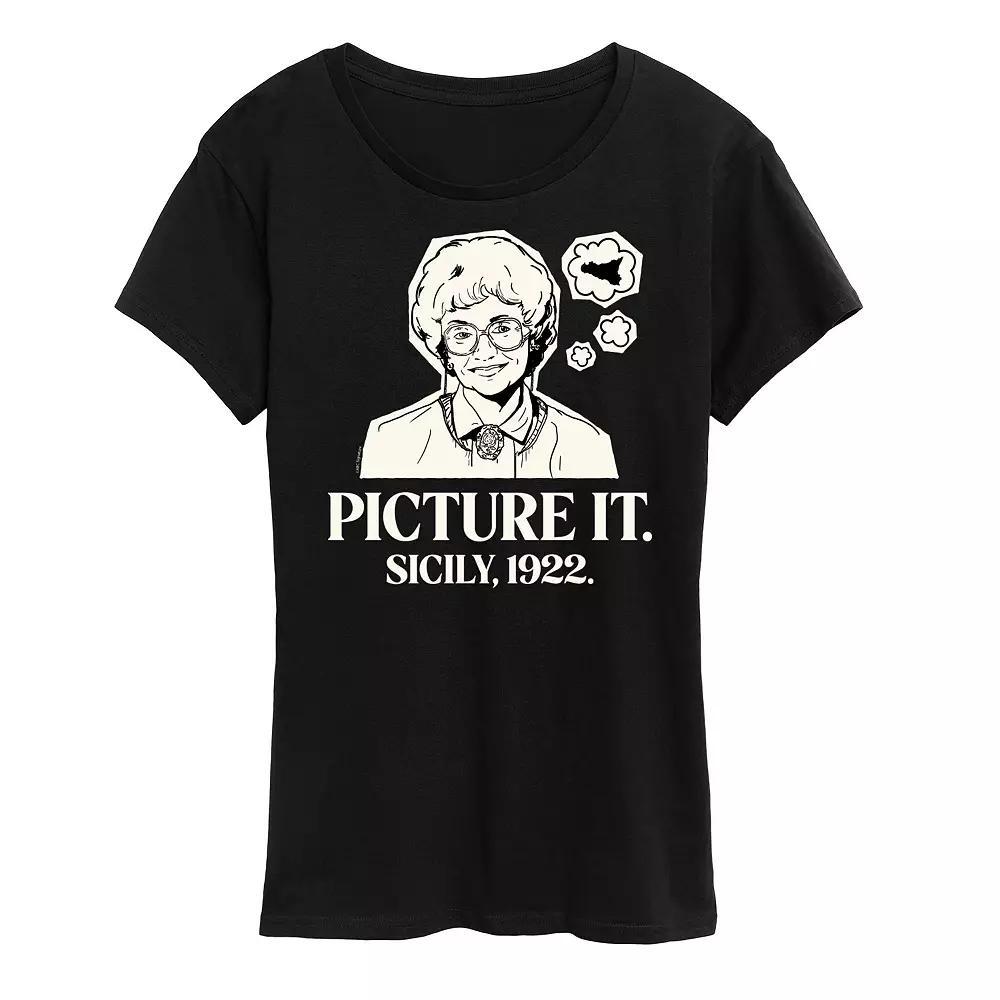 Womens Golden Girls Sophia Picture It Sicily Graphic Tee, Girls Product Image