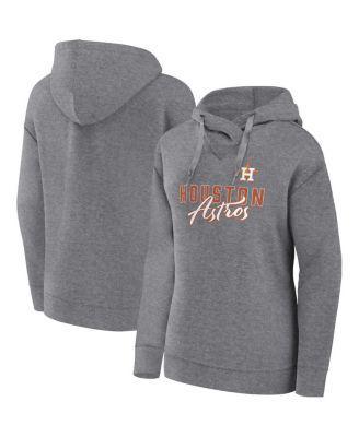 Women's Fanatics Branded Heather Gray Houston Astros Script Favorite Pullover Hoodie, Size: Small, Grey Product Image