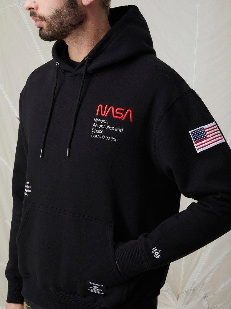 NASA WORM LOGO HOODIE (CHARCOAL) Product Image