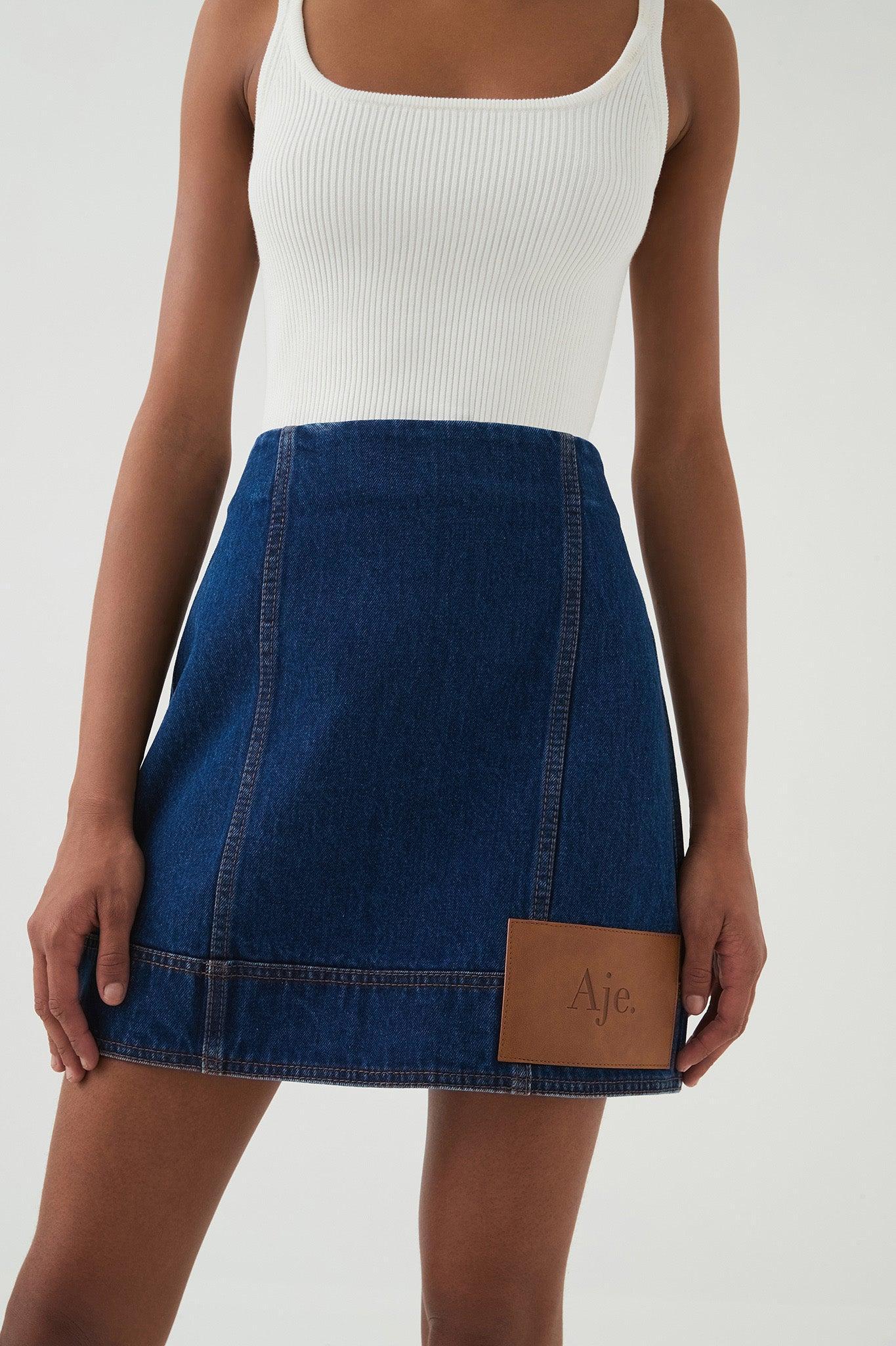 Stella Denim Mini Skirt Product Image