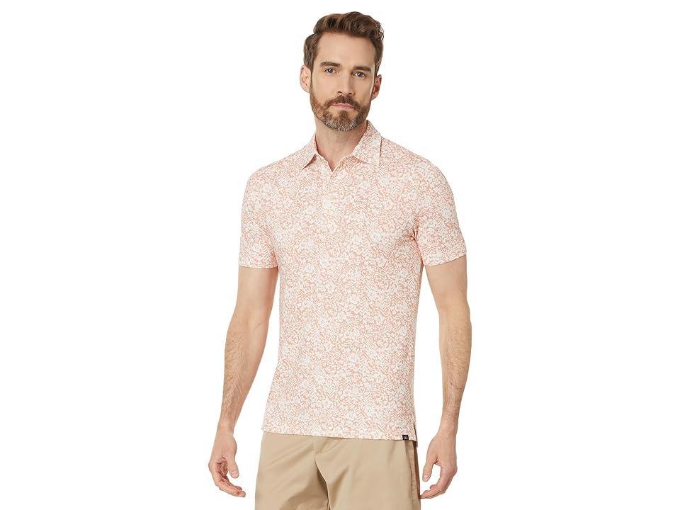 Faherty Short Sleeve Movement Pique Polo (Midnight Fishscale) Men's Short Sleeve Knit Product Image