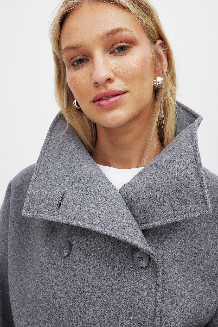 Double Breasted Short Coat Product Image