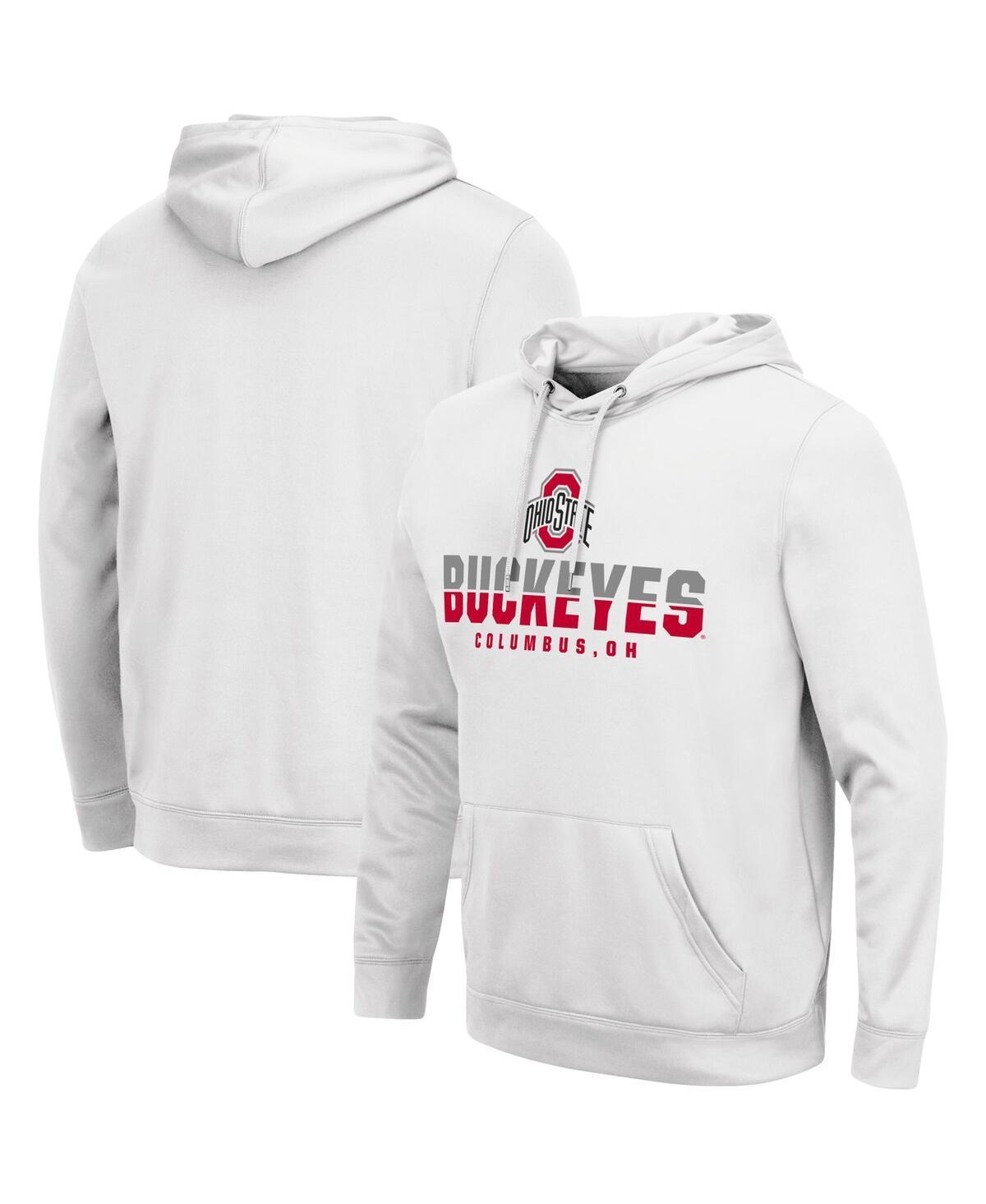 Men's Colosseum White Ohio State Buckeyes Lantern Pullover Hoodie, Size: 3XL Product Image