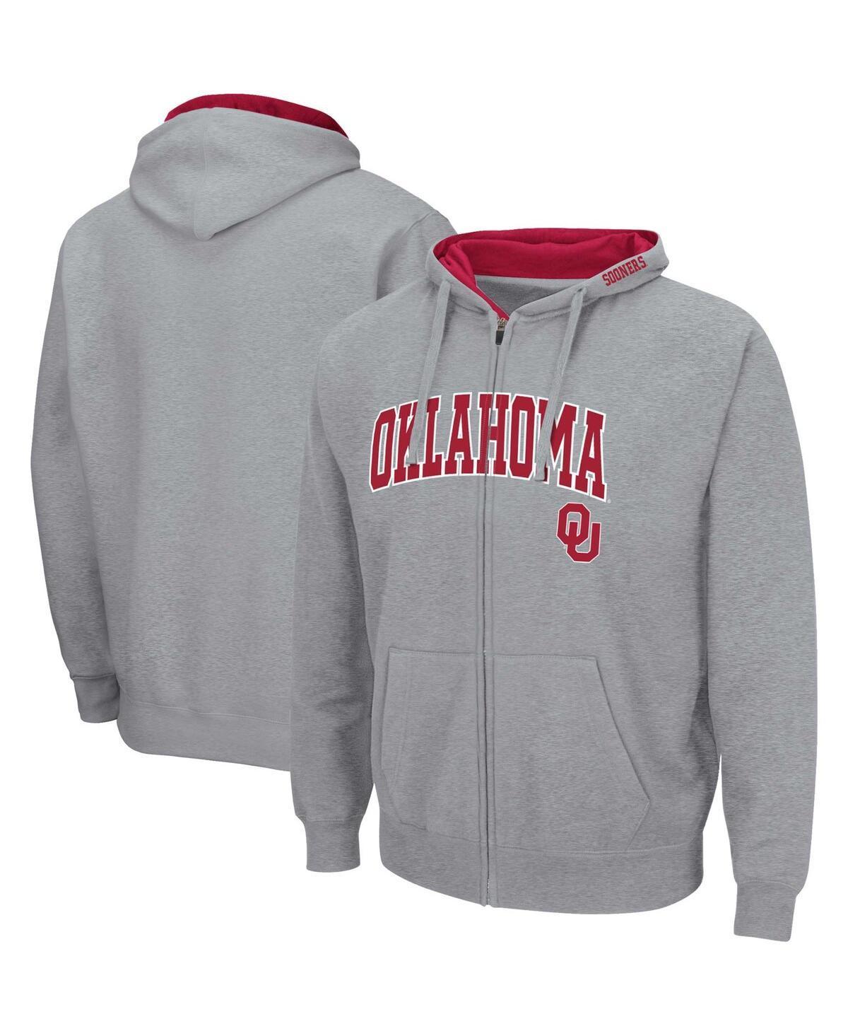 Mens Colosseum Oklahoma Sooners Arch & Team Logo 3.0 Full-Zip Hoodie Product Image