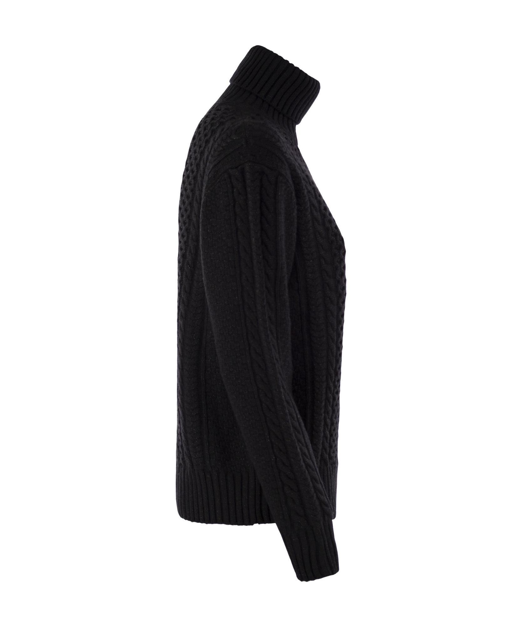 FABIANA FILIPPI High-necked Long-sleeved Sweater In Black Product Image