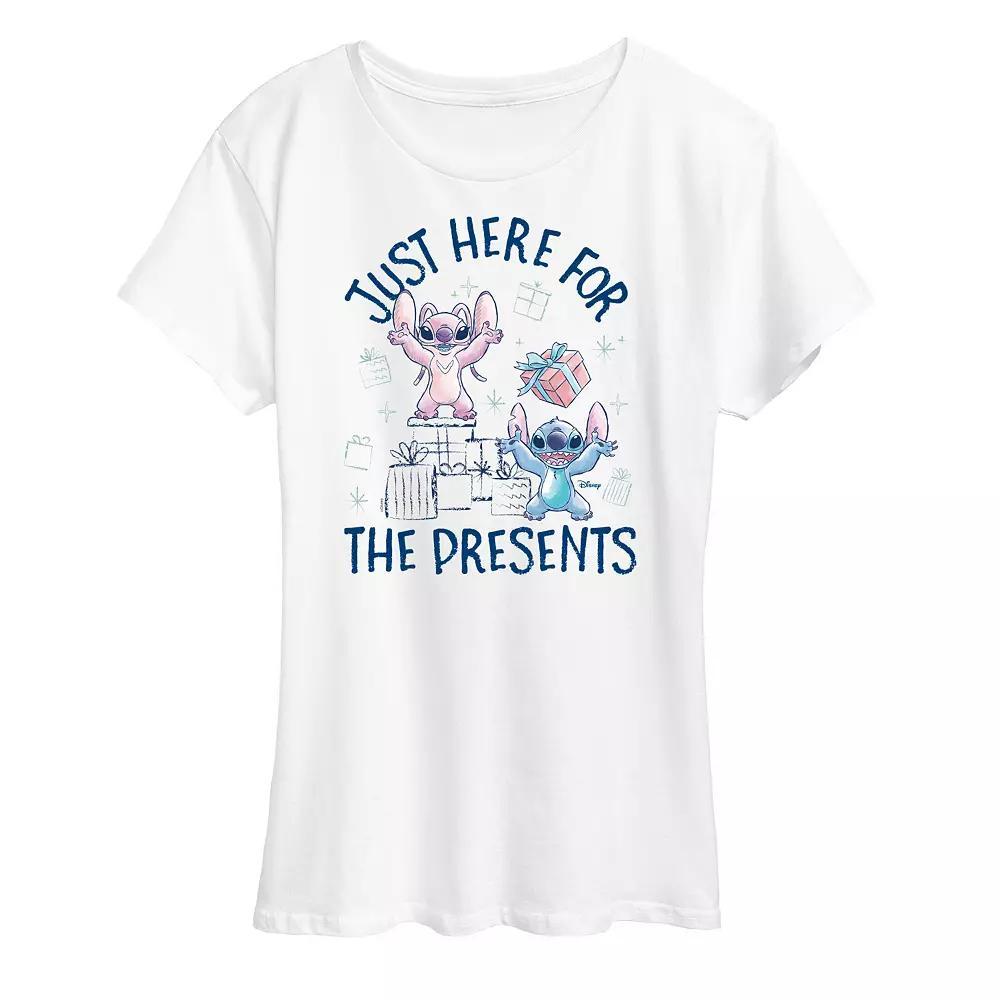Disney's Lilo and Stitch Women's For The Presents Graphic Tee, Size: XL, White Product Image