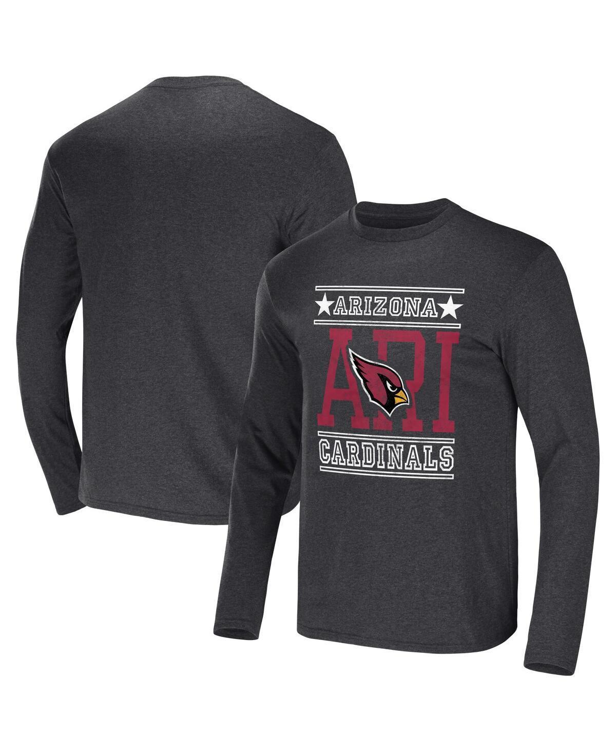 Men's NFL x Darius Rucker Collection by Fanatics Heathered Charcoal Carolina Panthers Long Sleeve T-Shirt, Size: XL Product Image