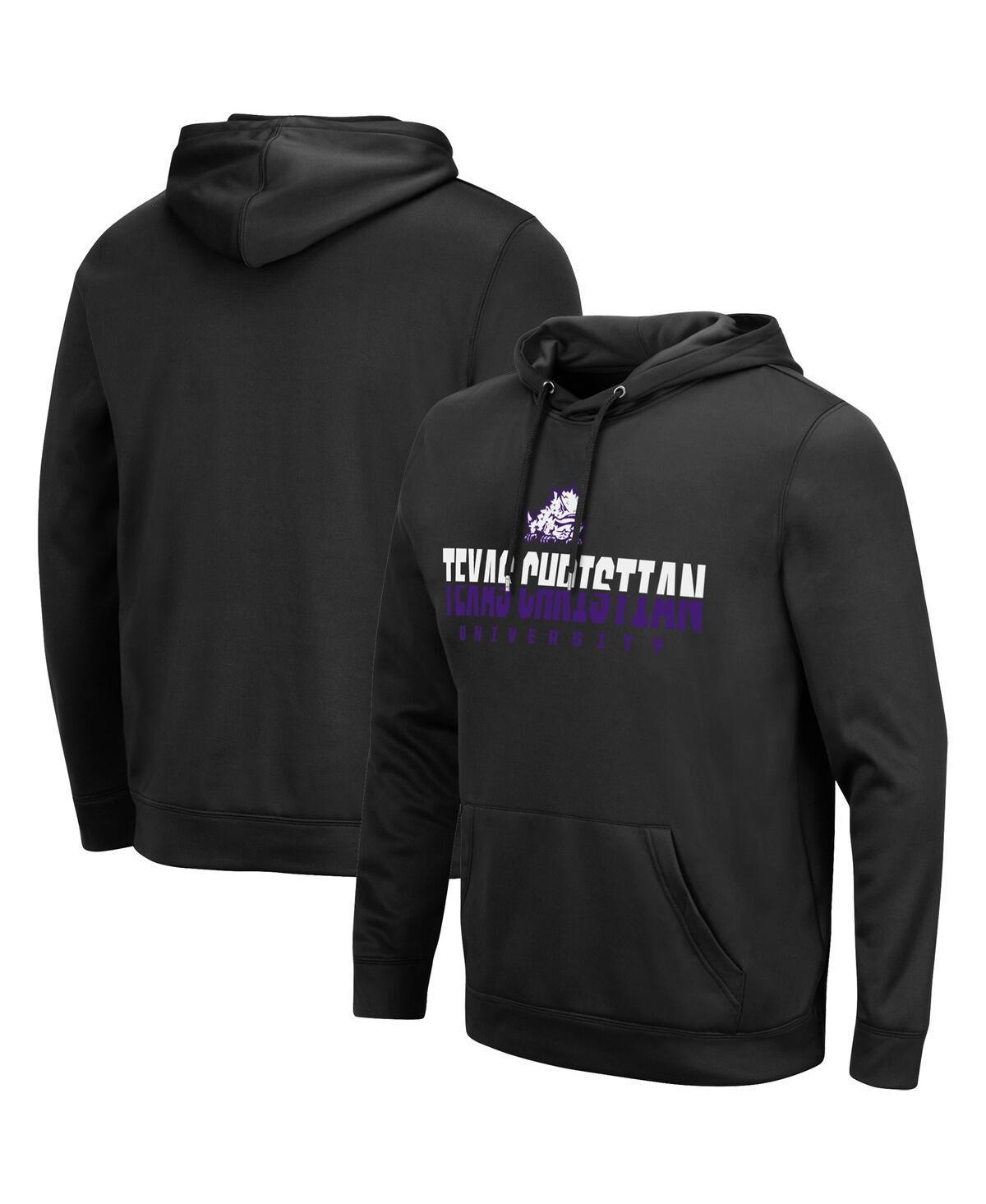 Men's Colosseum Black TCU Horned Frogs Lantern Pullover Hoodie, Size: Large Product Image