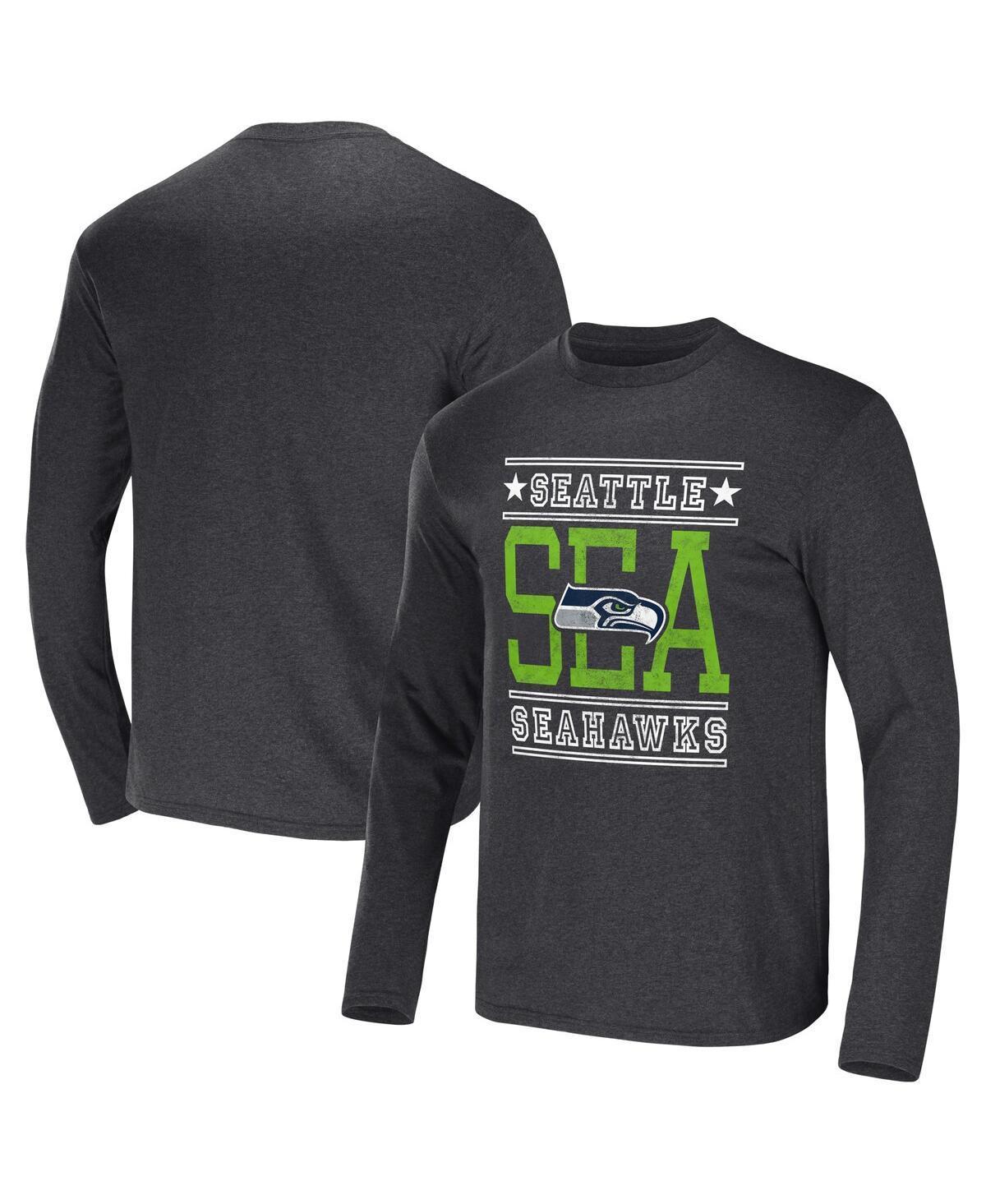 Men's NFL x Darius Rucker Collection by Fanatics Heathered Charcoal Las Vegas Raiders Long Sleeve T-Shirt, Size: Medium, Lvr Charco Product Image