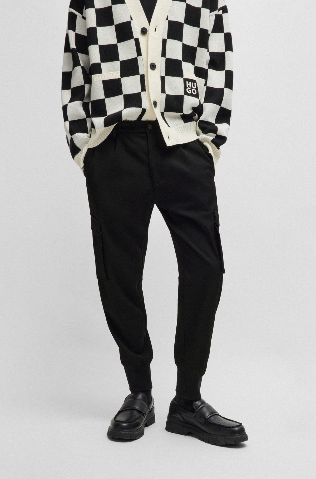 Slim-fit trousers in stretch gabardine Product Image