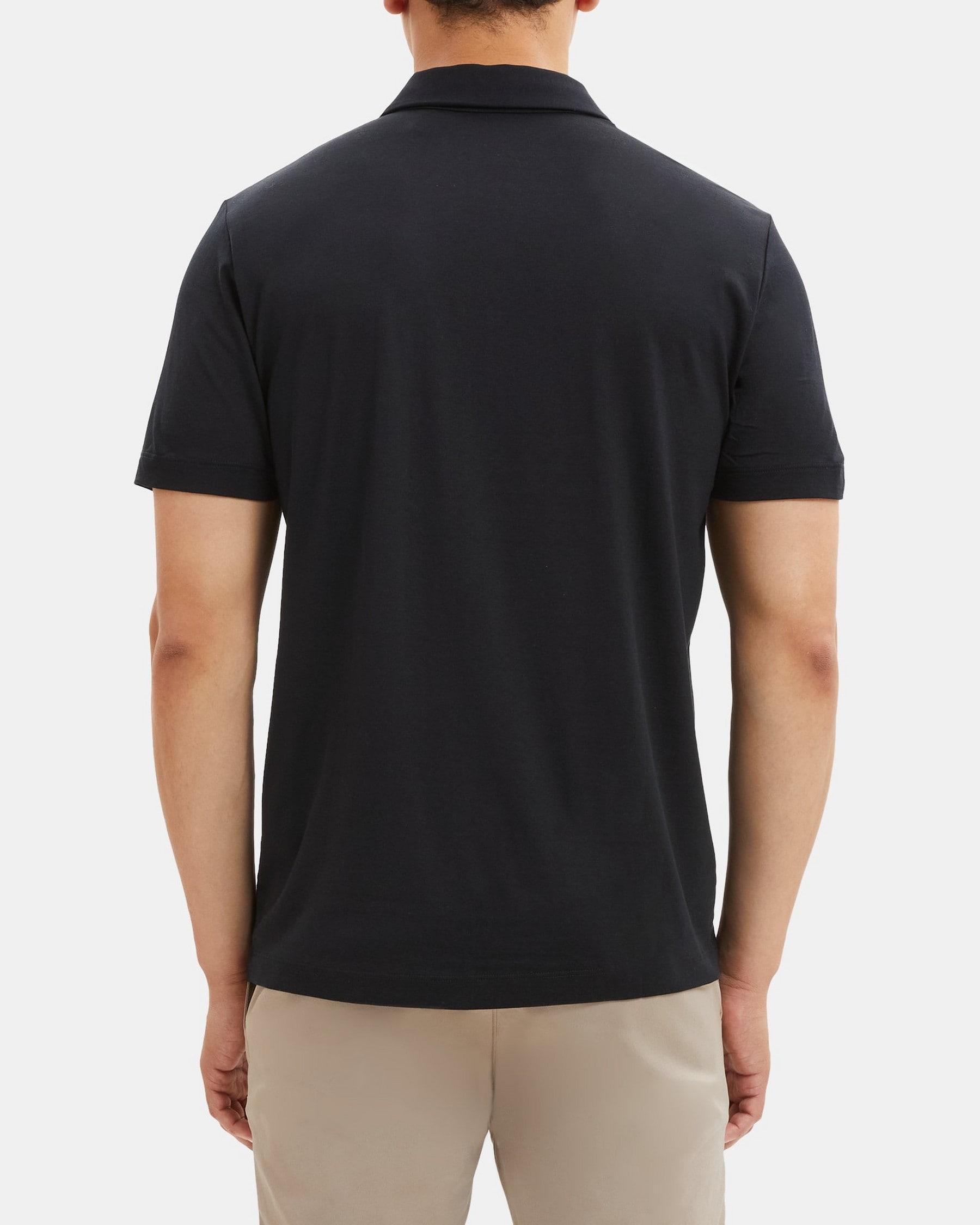 Polo Shirt in Silk-Cotton Product Image