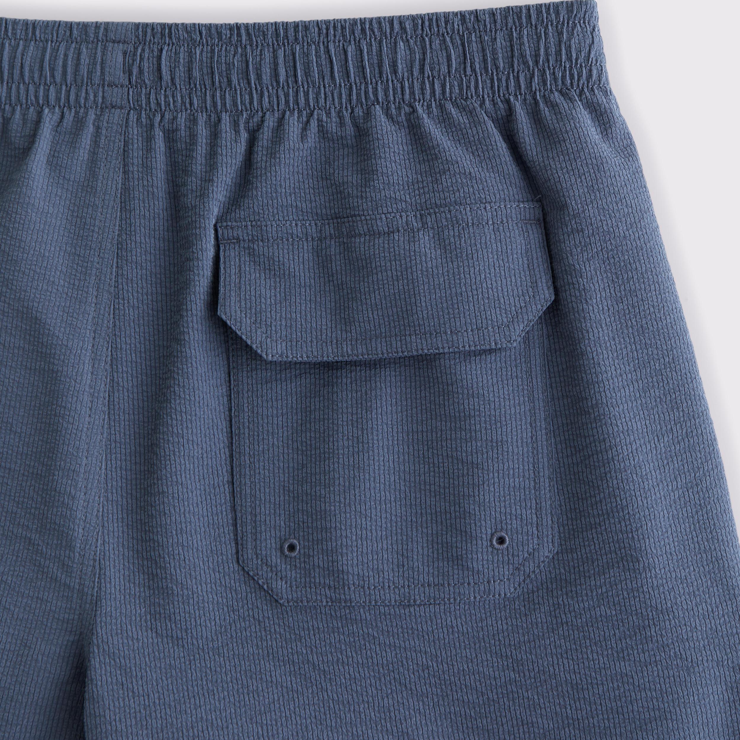 Pull-On Wide Seersucker Swim Trunk Product Image