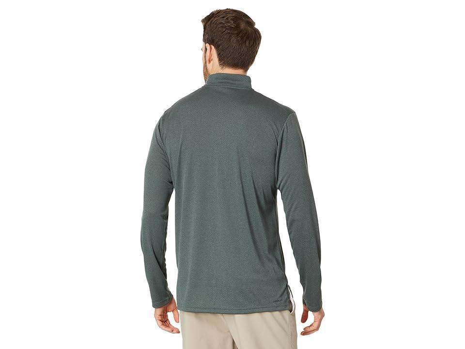 adidas Training Essentials 1/4 Zip Sweatshirt (Ivy) Men's Clothing Product Image