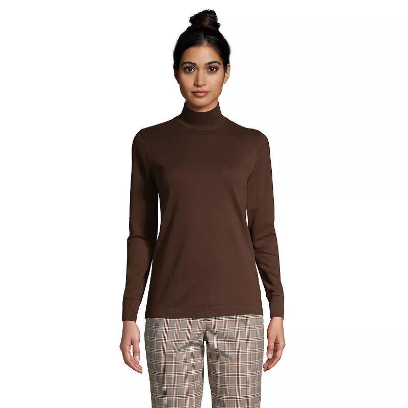 Womens Lands End Relaxed Mockneck Top Product Image