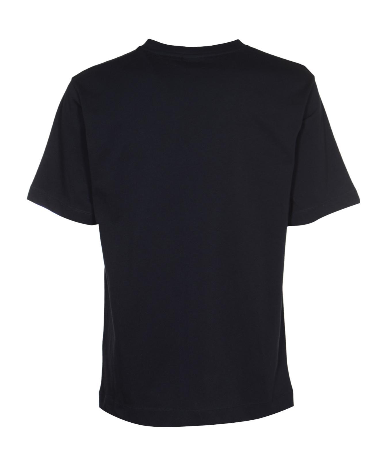 DRIES VAN NOTEN Short-sleeved Crewneck T-shirt In Black Product Image