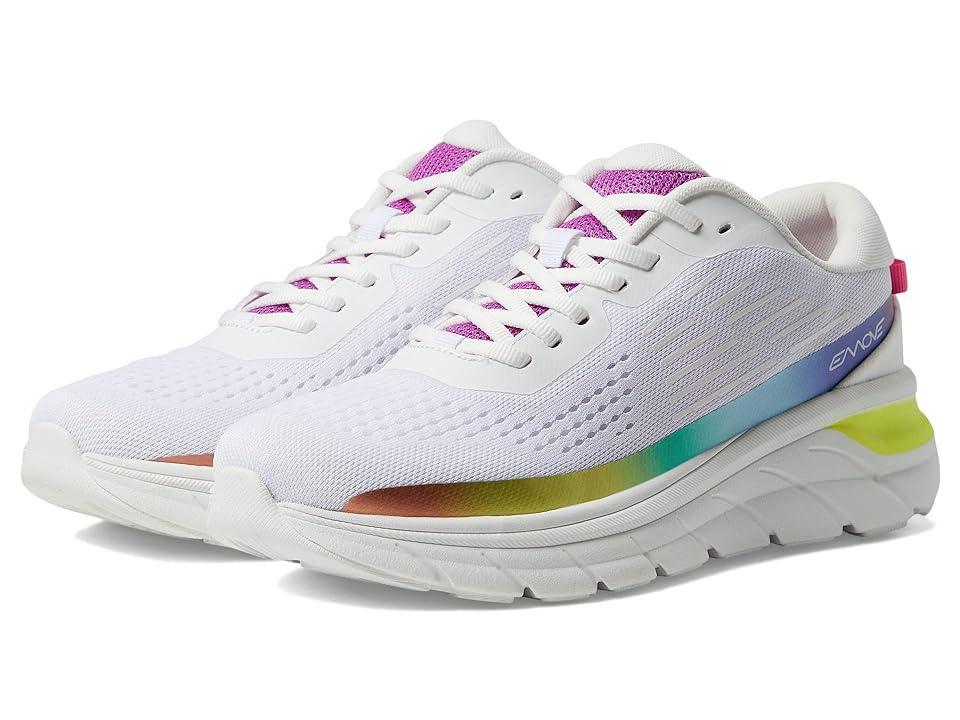 Easy Spirit Women's Mel EMOVE Lace-Up Sneakers, Size: 9 Wide, Whiterainbow Product Image