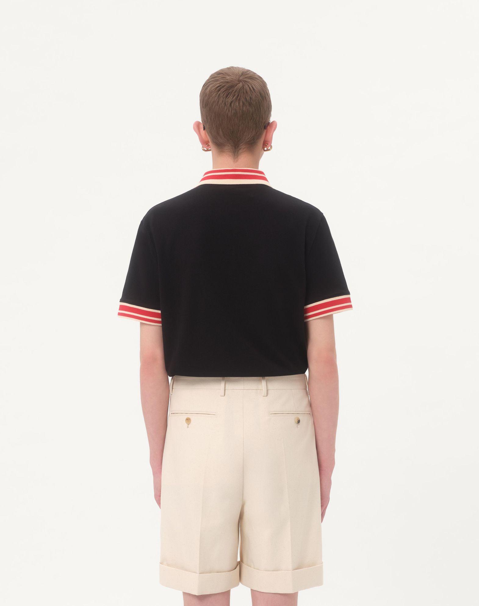 Cotton Piqué Polo Shirt With Vlogo Patch Product Image