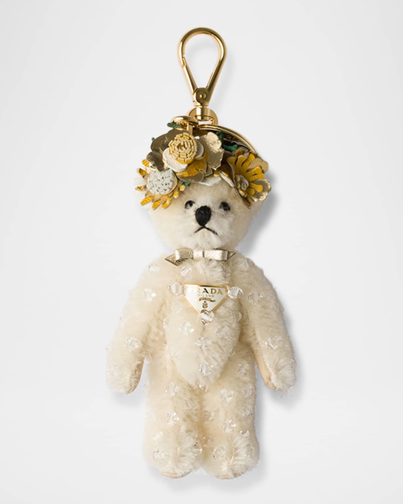 Teddy Bear Bag Charm with Metal Ring Product Image