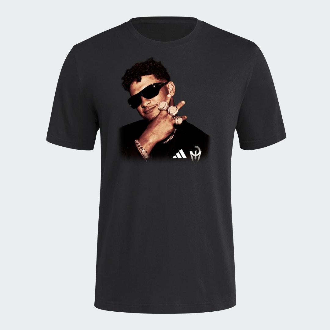 adidas Patrick Mahomes Player Tee Black M Mens Product Image