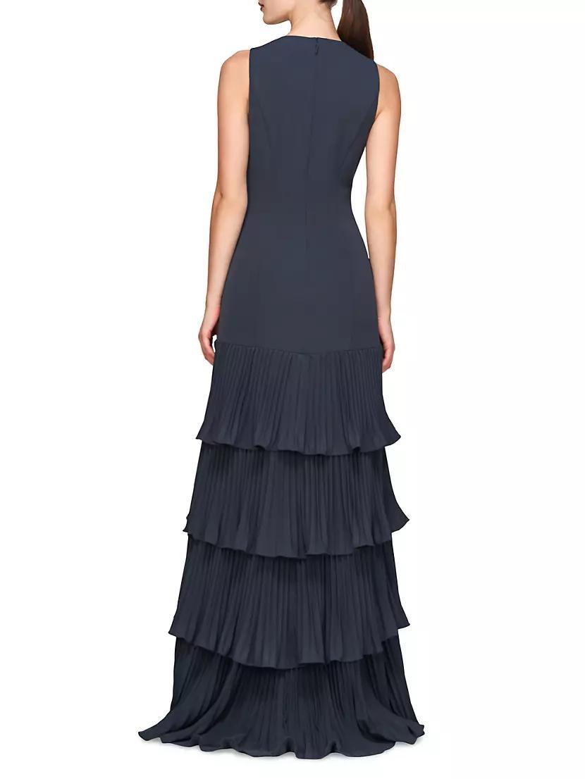 Womens Angelique Tiered Ruffled Gown Product Image