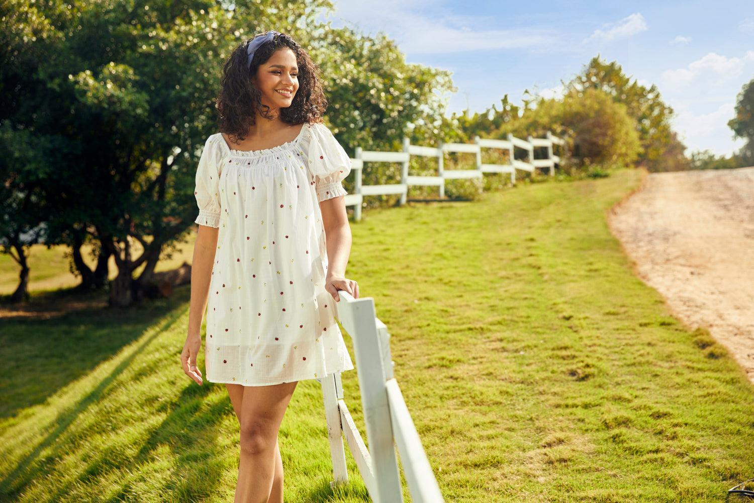 Summertime Garden Stories Smocked Mini Dress Product Image