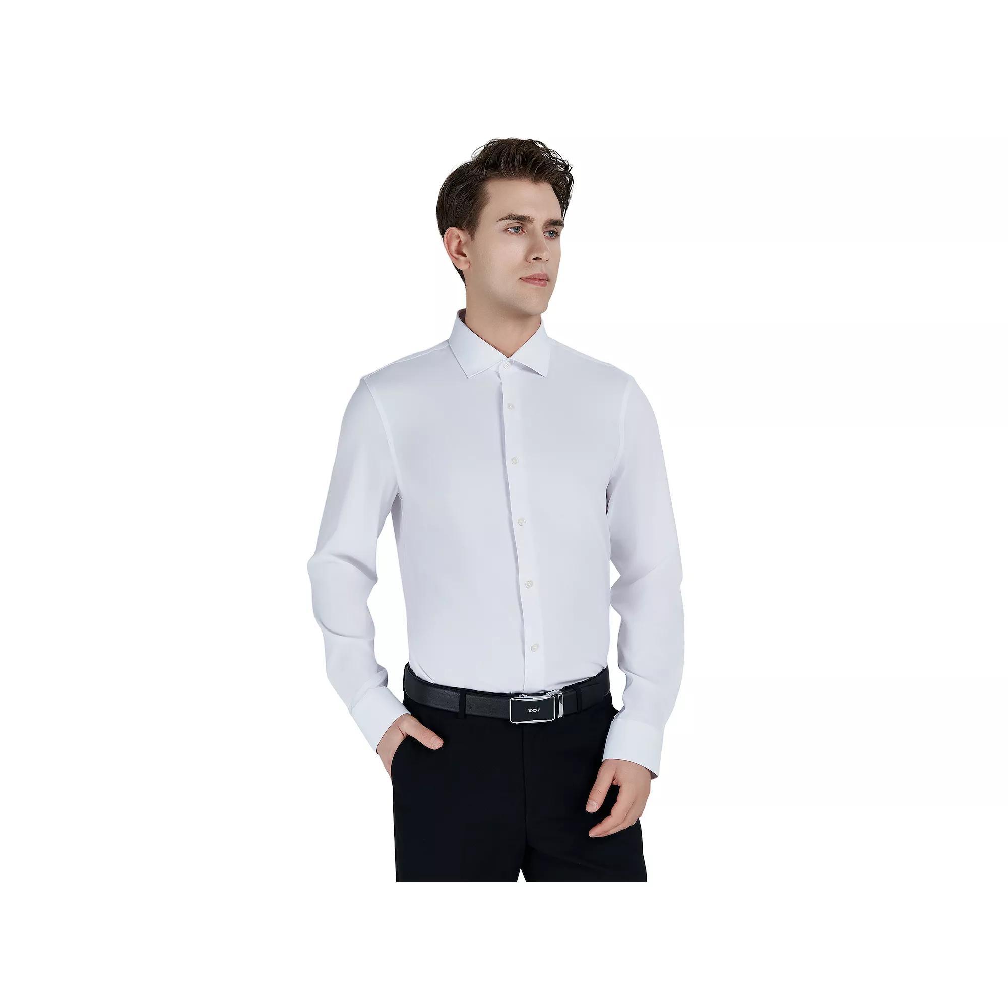 Men's Bespoke Slim-Fit Wrinkle Free Performance Dress Shirt, Size: 2XL-36/37, White Product Image