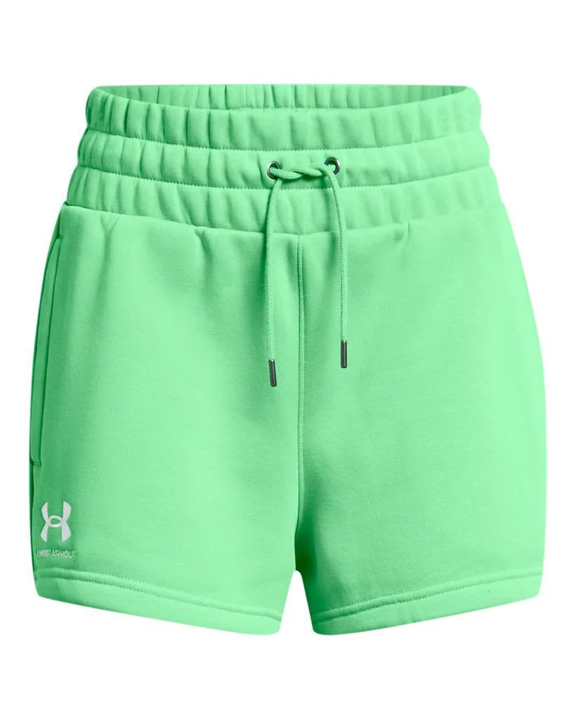 Women's UA Icon Fleece Boxer Shorts Product Image