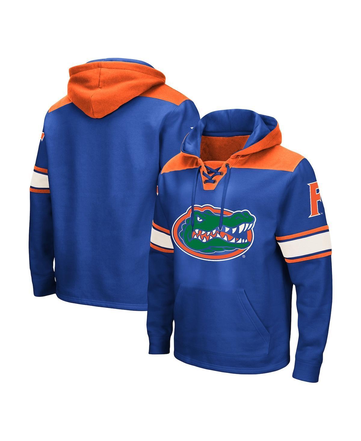 Men's Colosseum Royal Florida Gators Big & Tall Hockey Lace-Up Pullover Hoodie, Size: 3XB, Blue Product Image