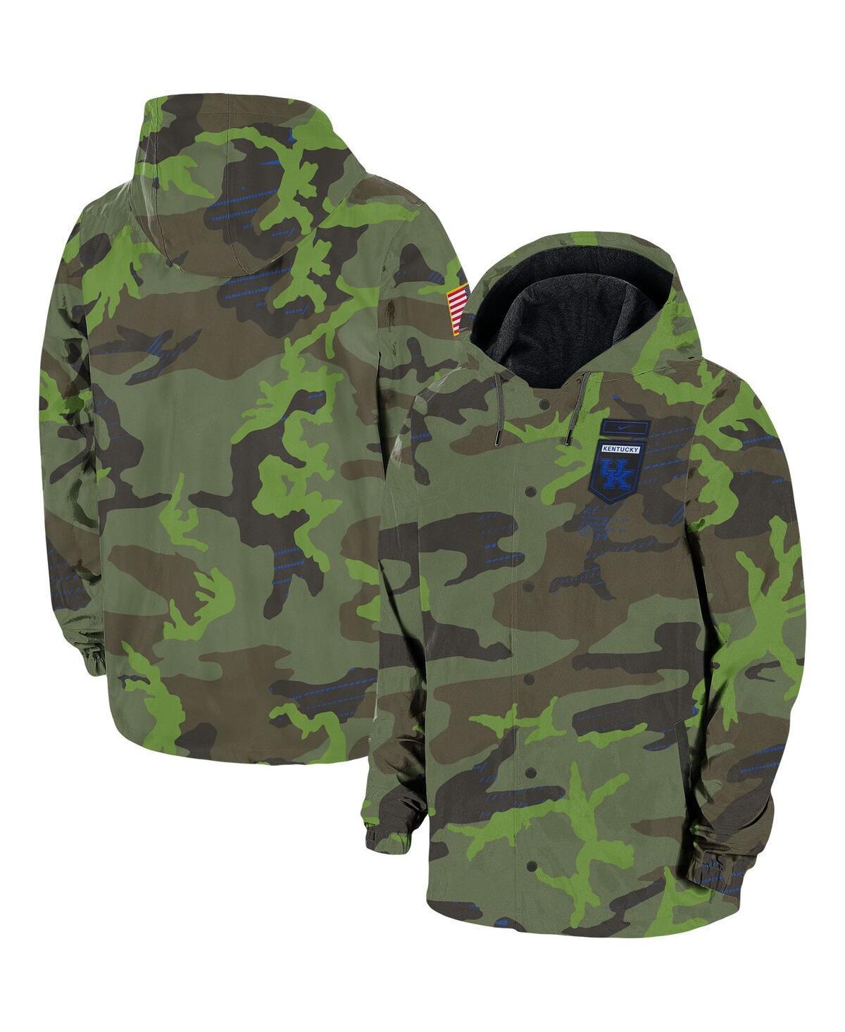Men's Nike Camo Alabama Crimson Tide Hoodie Full-Snap Jacket, Size: 2XL, Green Product Image