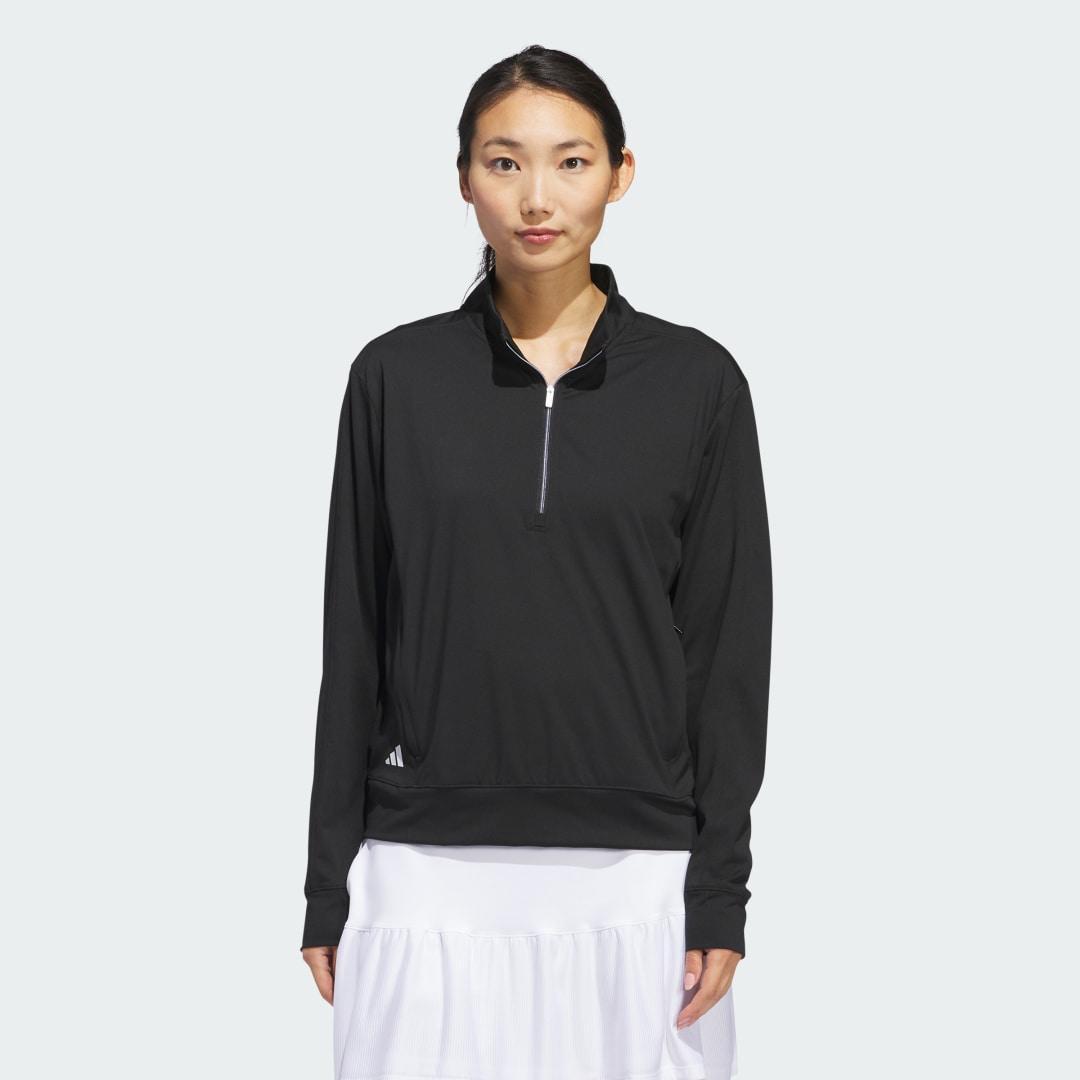 adidas Ultimate365 Half-Zip Layering Top Wonder Taupe L Womens Product Image