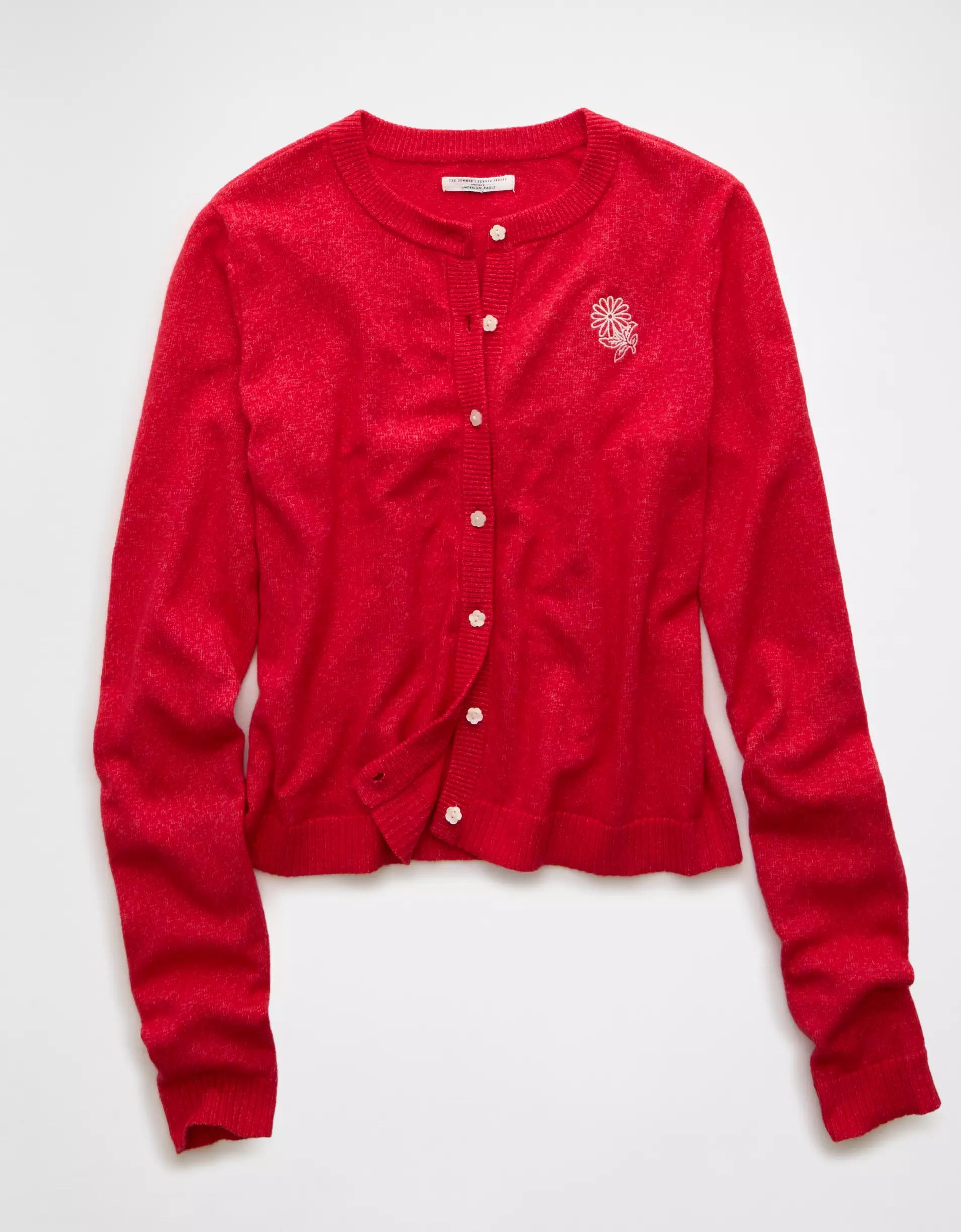 AE x The Summer I Turned Pretty Crew Neck Cardigan Product Image