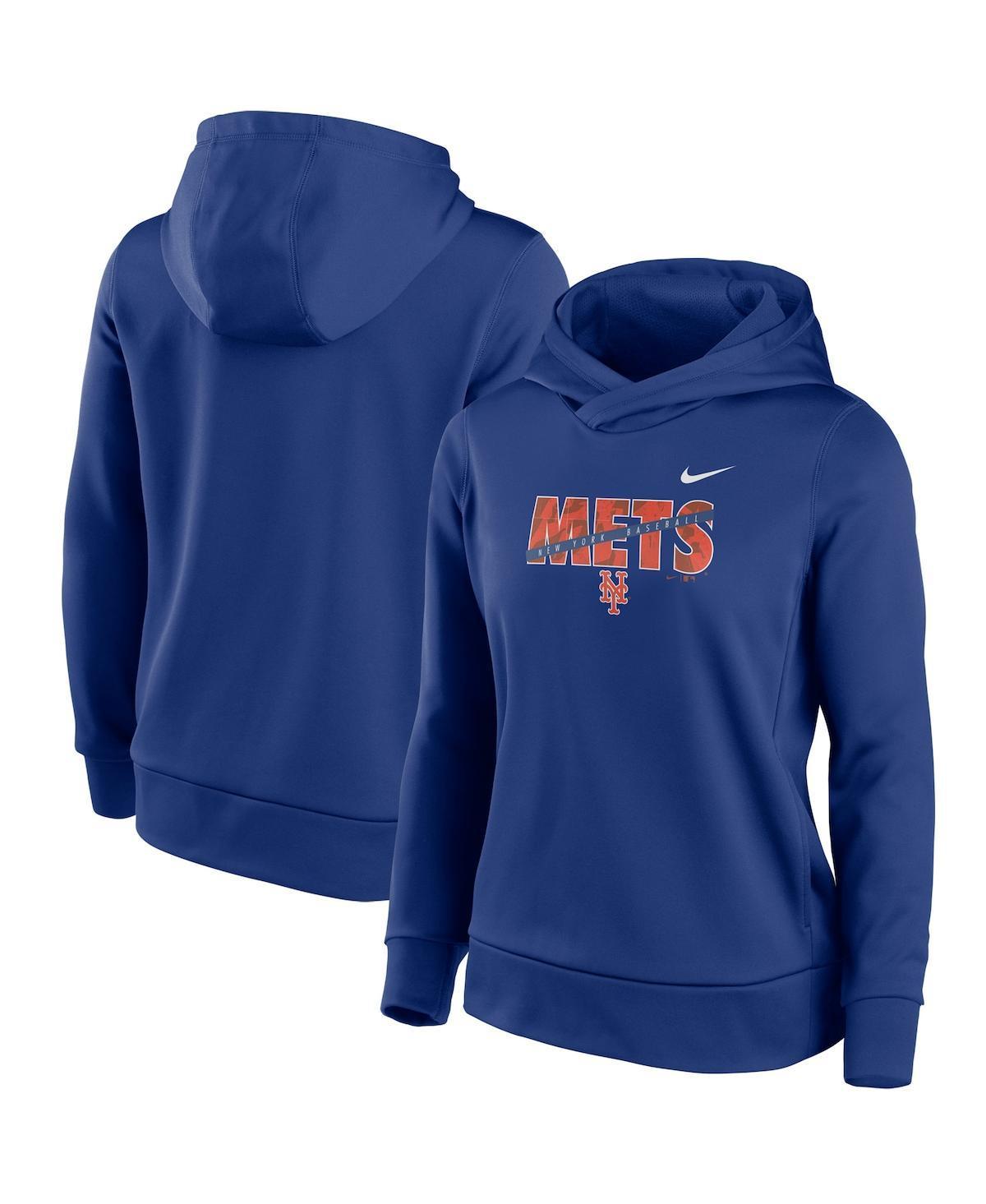 Womens Nike Royal New York Mets Club Angle Performance Pullover Hoodie Product Image
