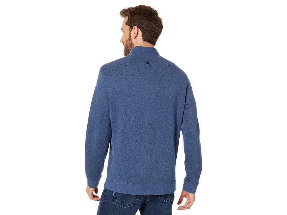 Tommy Bahama Flip Coast 1/2 Zip (Forest Night Heather) Men's Sweatshirt Product Image