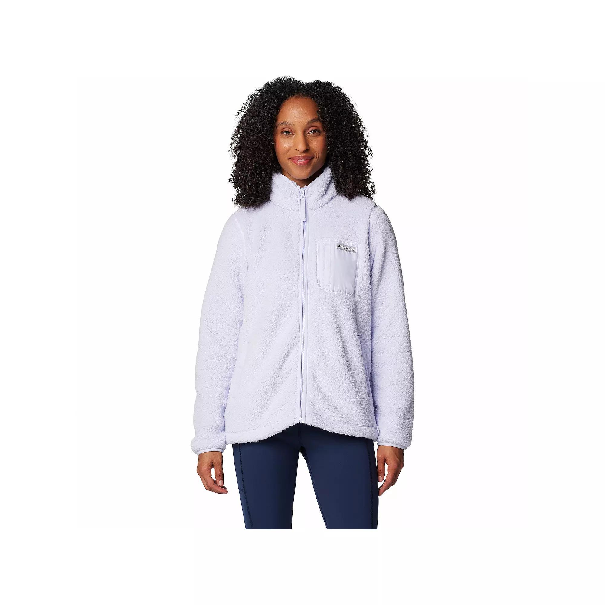 Women's Columbia West Bend II Full-Zip Fleece Jacket, Size: Large, Chalk Product Image